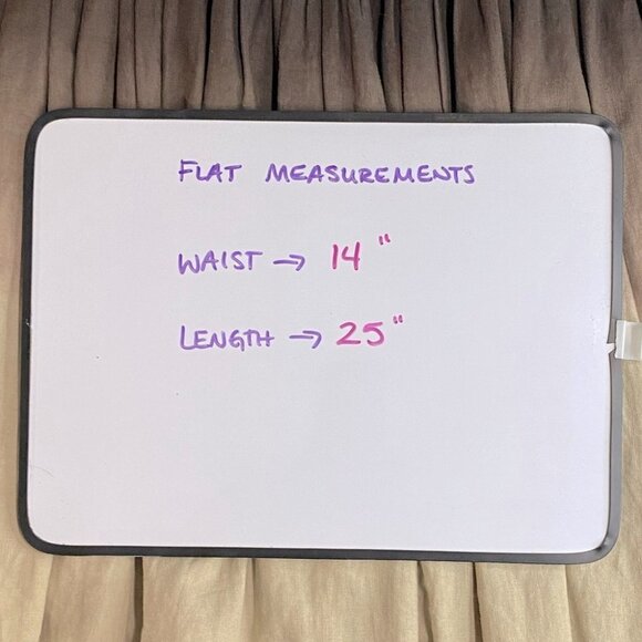 Effeti Moda Brown Tan Ombre Pleated Linen Skirt 4 - Picture 6 of 16